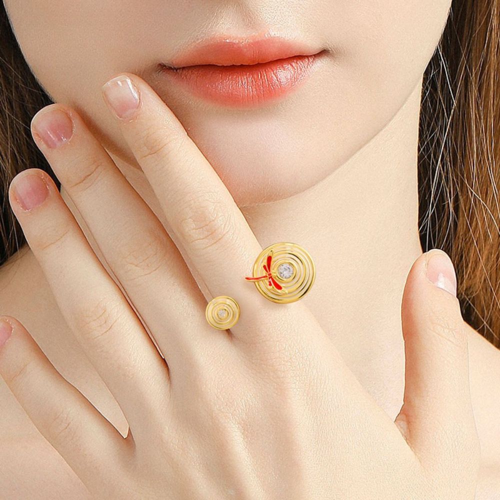 Aqua Dragonfly Ring