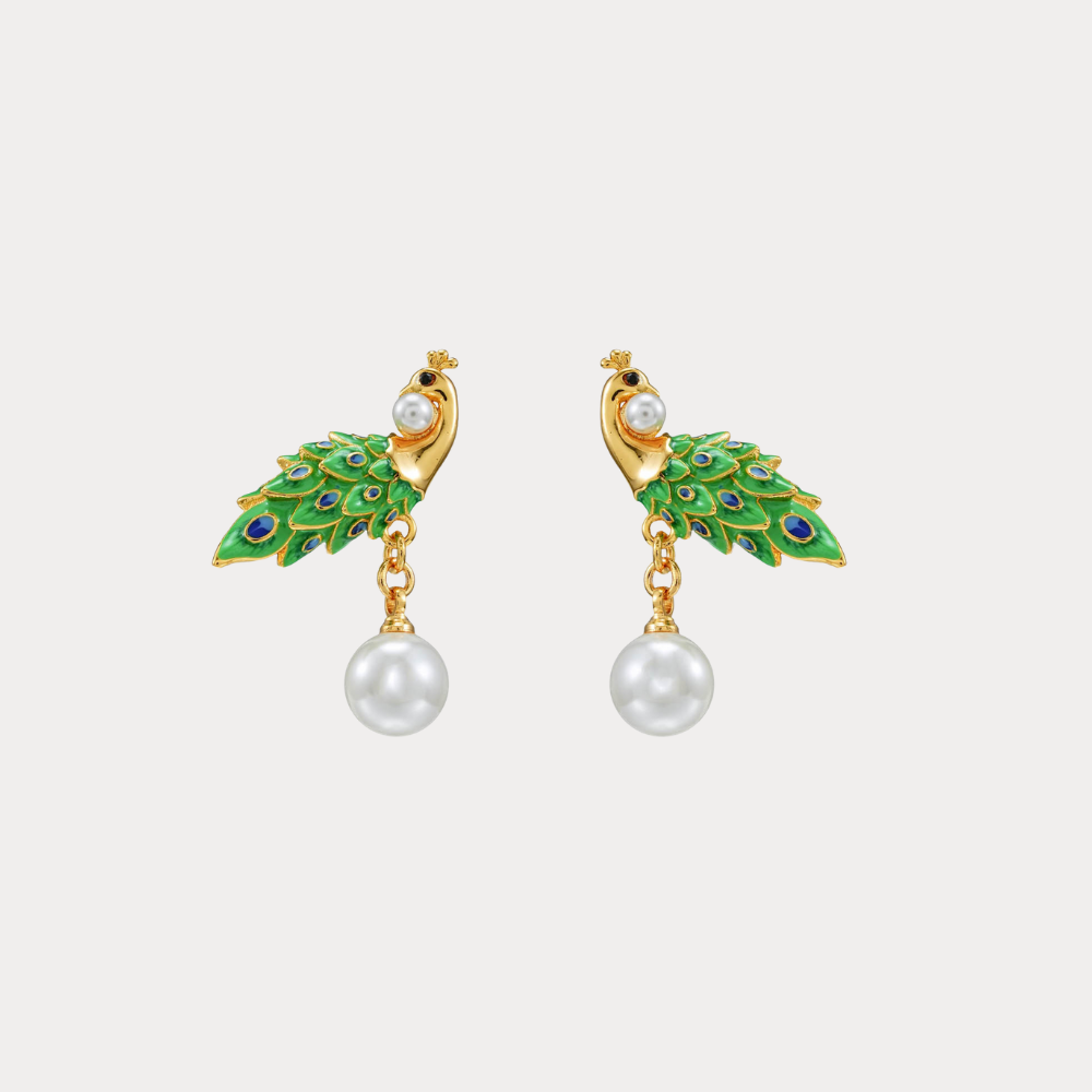 Peacock Earrings