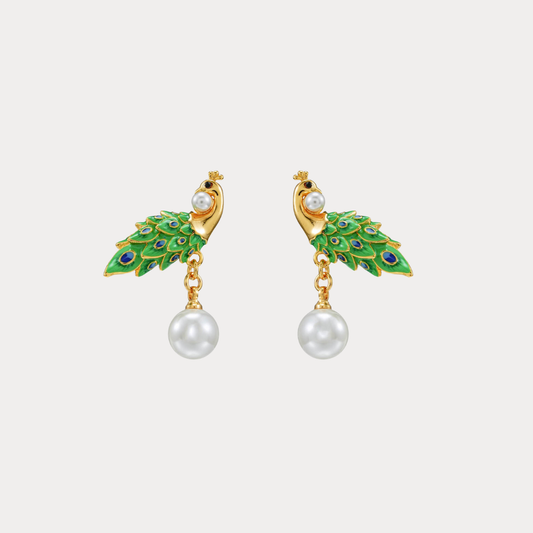Peacock Earrings
