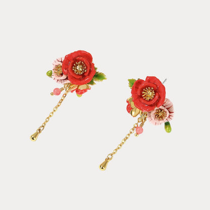 Corn Poppy Earring