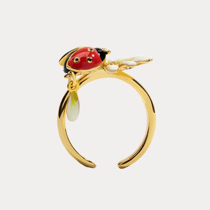 Daisy & Ladybug Ring