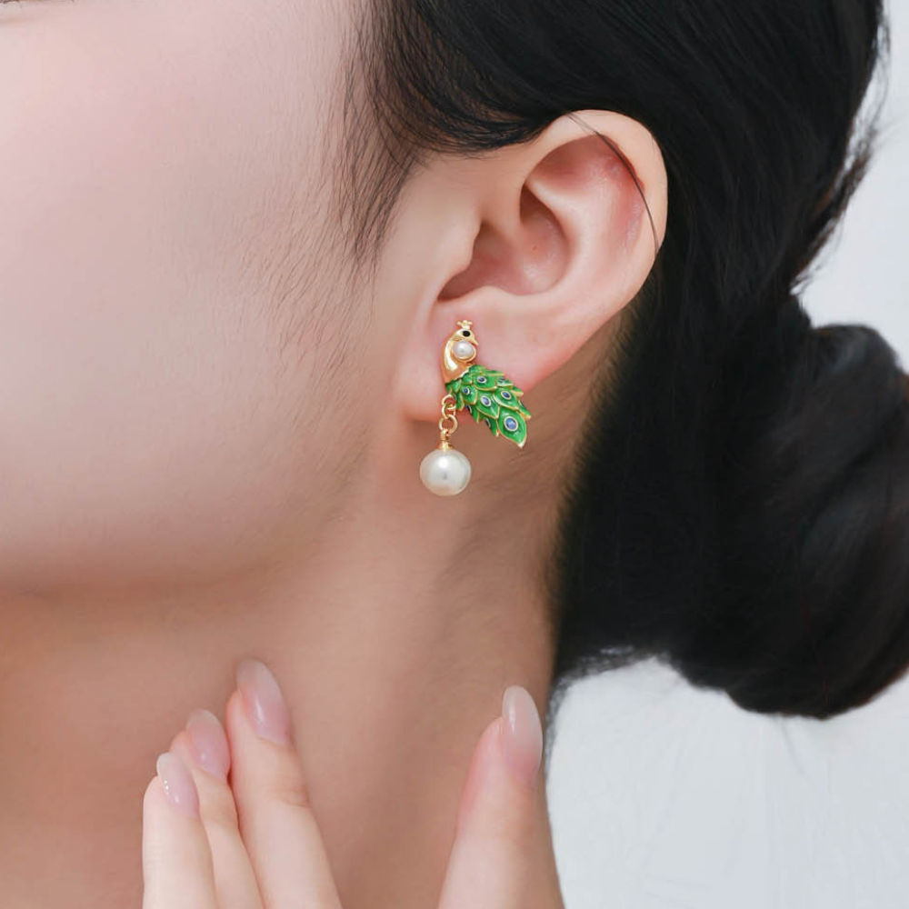 Peacock Earrings