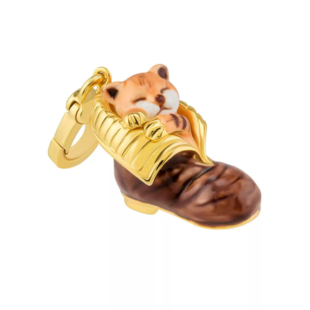 Sleeping Cat in Shoe Pendant