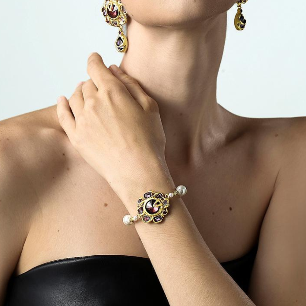 Vintage Royal Garnet Bracelet