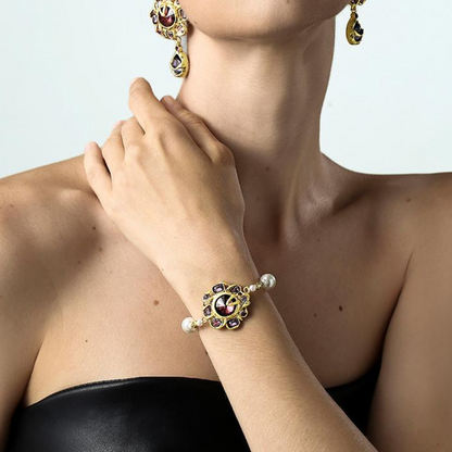 Vintage Royal Garnet Bracelet