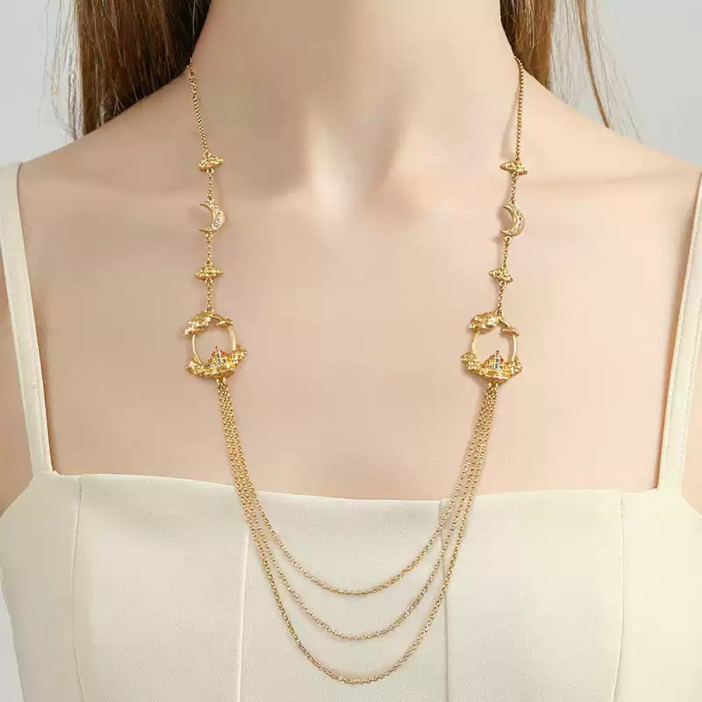 Castle in the Sky Layered Necklace