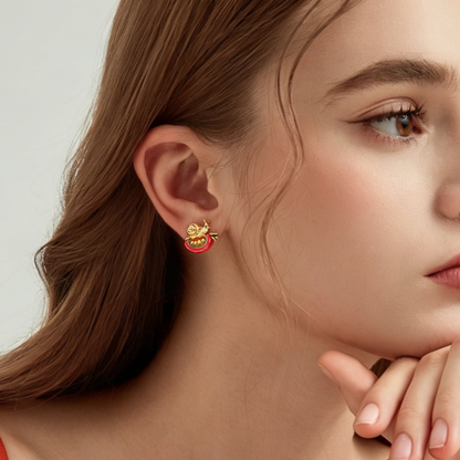 Tomato Stud Earrings