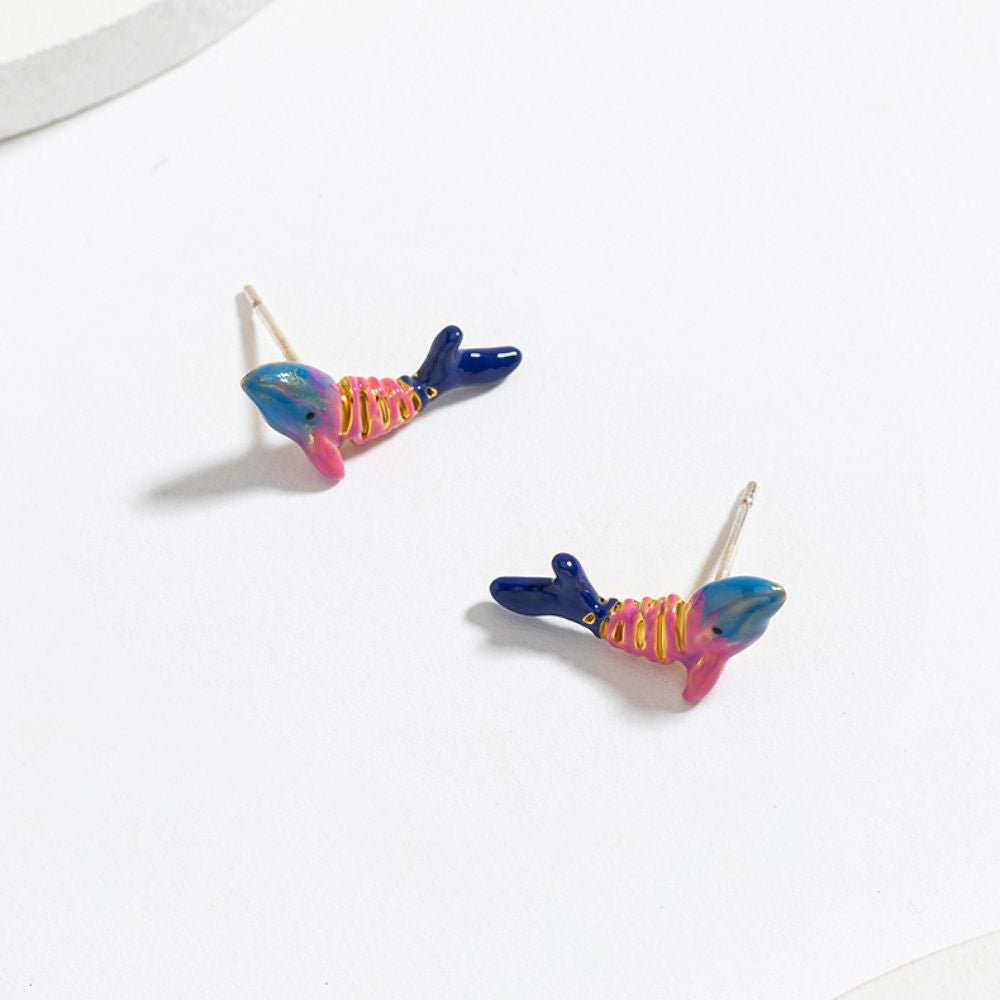 Whale Earrings