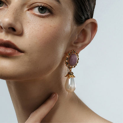 Vintage Pearl Drop Earrings