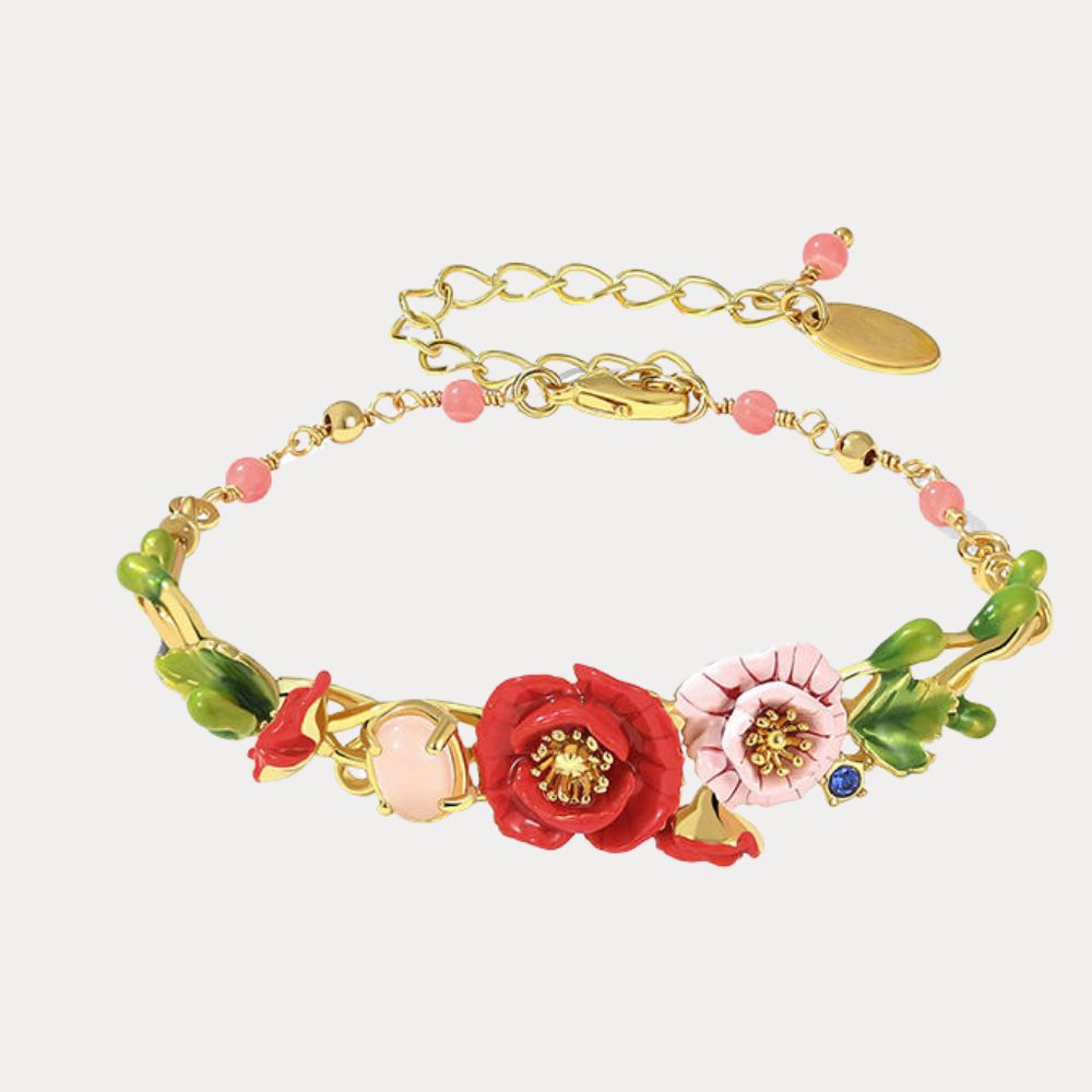 Corn Poppy Bracelet