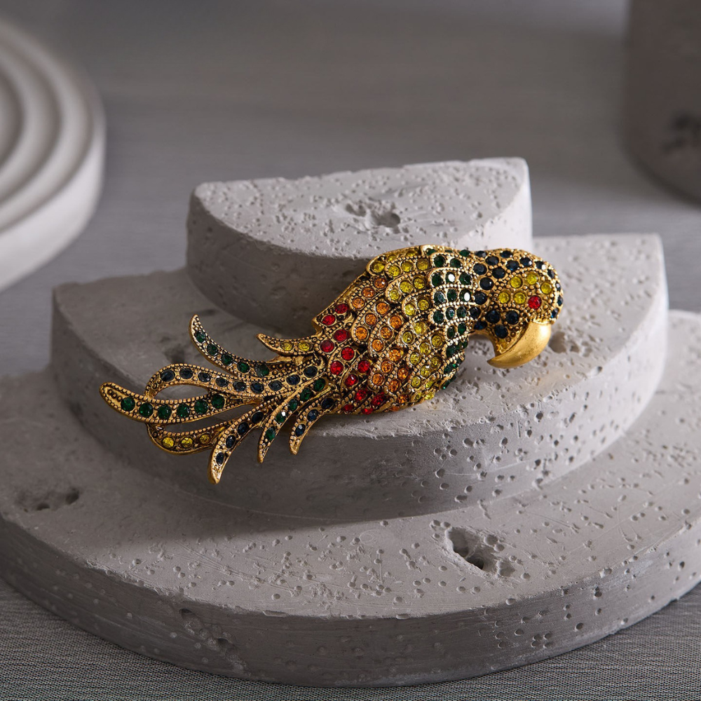 Vintage Parrot Brooch