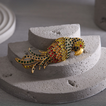 Vintage Parrot Brooch