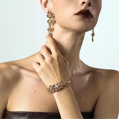 Vintage Blossom Cuff Bracelet
