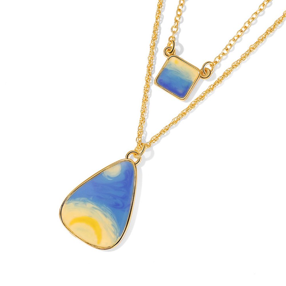 Blue Starry Night Necklace