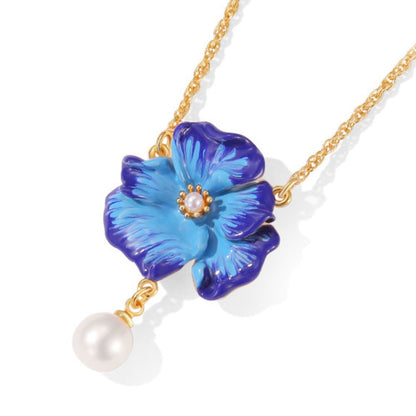 Corn Poppy Necklace