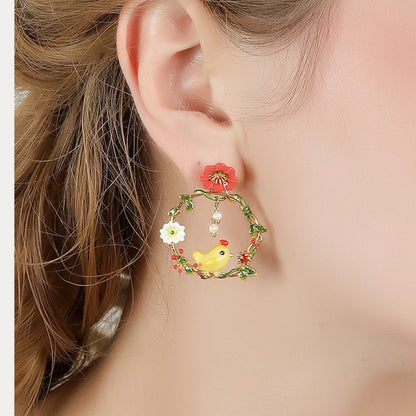 Little Chick Hoop Earrings