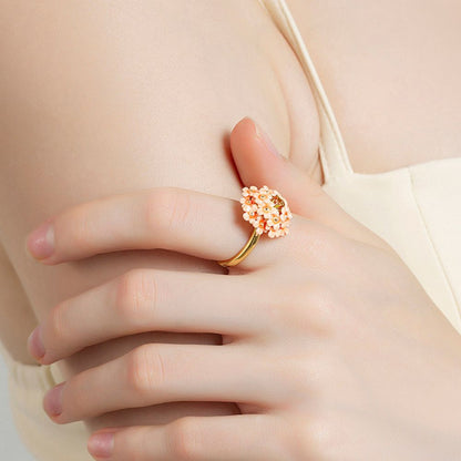 Pink Verbena ring