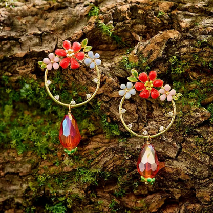 Blossom Hoop Earrings