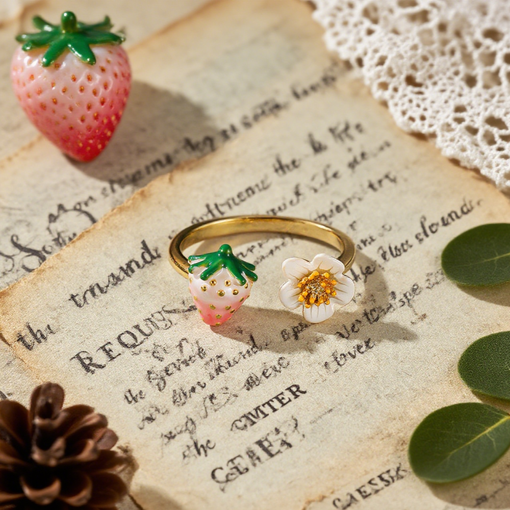Pink Strawberry Ring