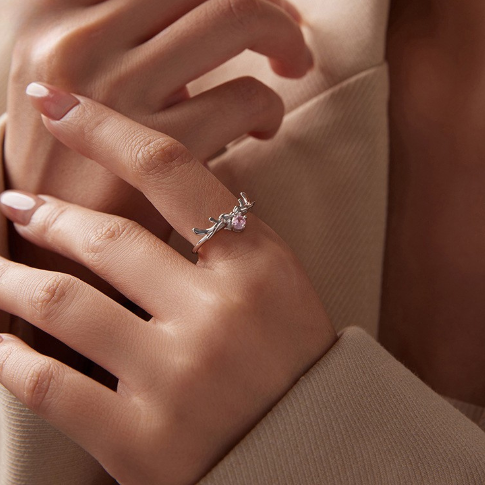 Christmas Reindeer Bow Ring