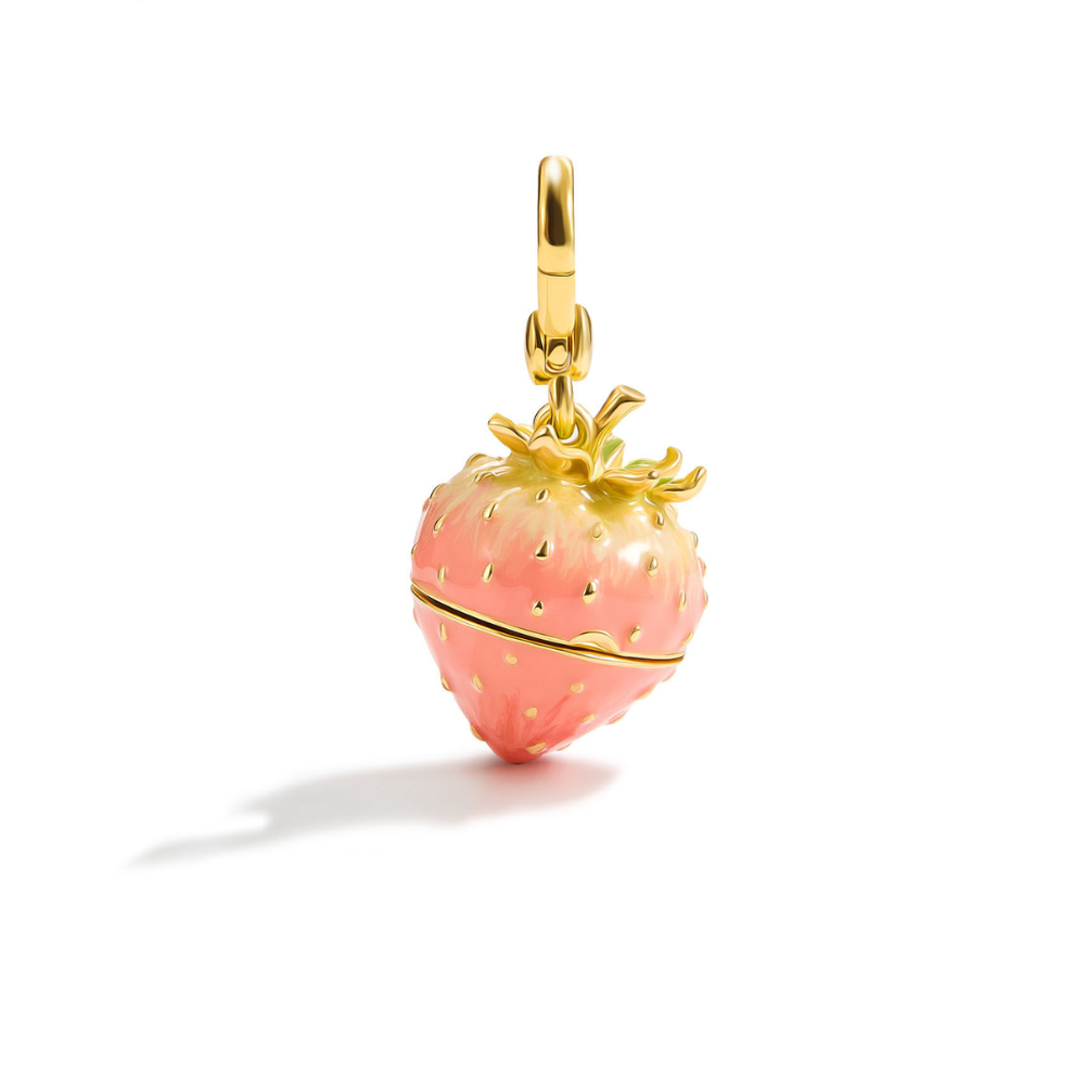 Strawberry Bunny Locket Pendant
