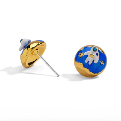 Astronaut Stud Earrings