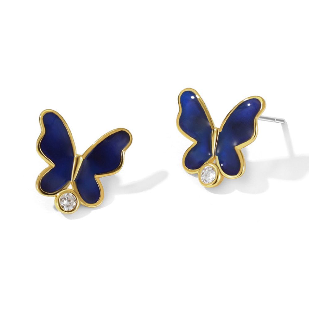 Thermochromic Butterfly Enamel Earring