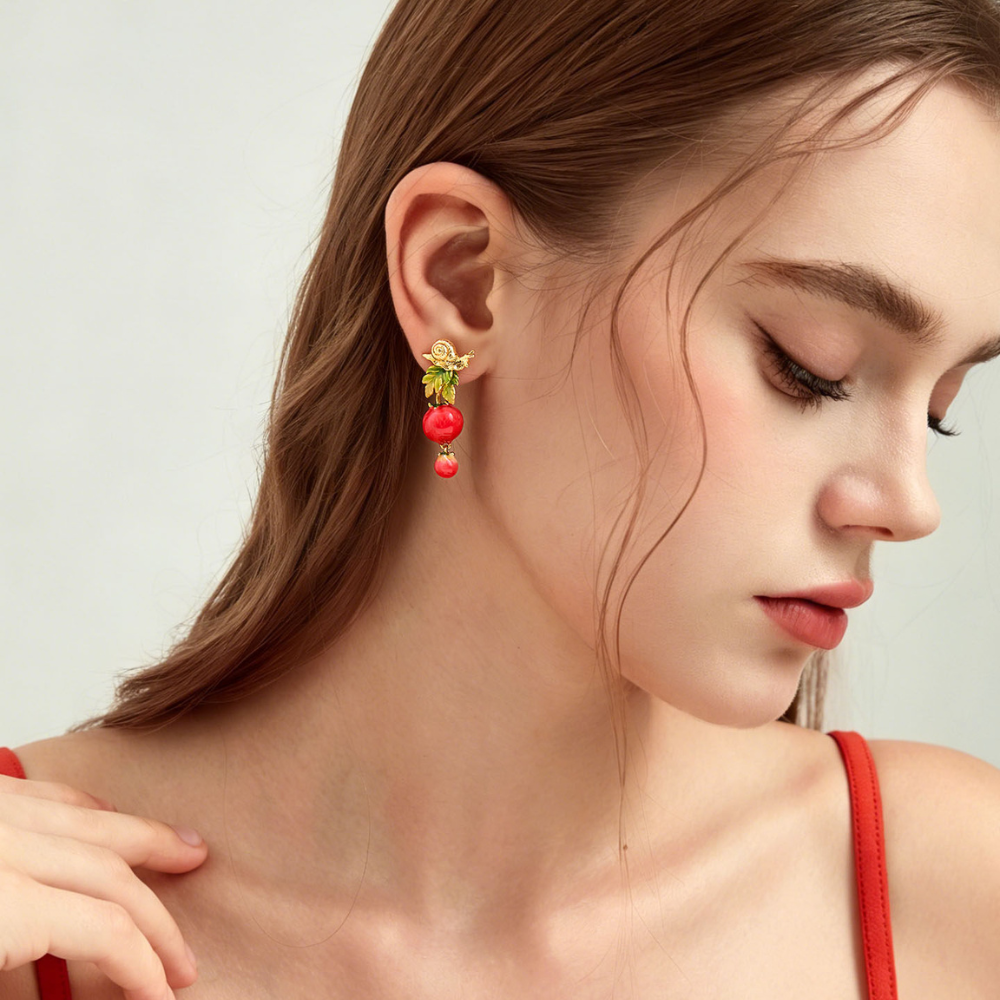 Tomato Earrings