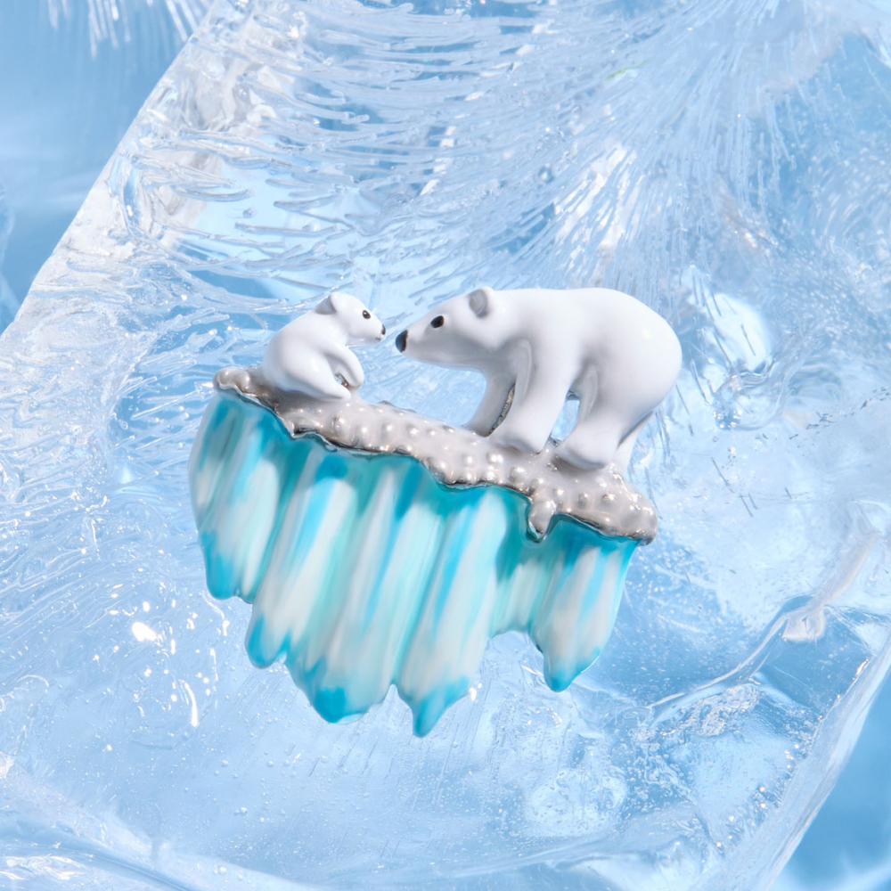 Polar Bear Brooch