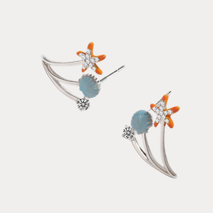 Starfish Shell Earring