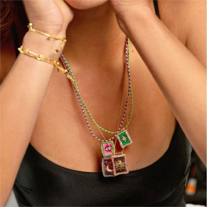 Bohemian Tarot Card Necklace