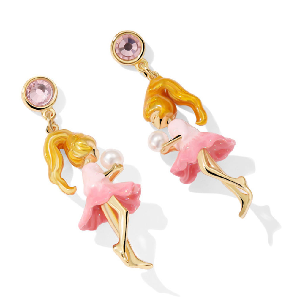 Dancing Girl Pearl Earrings