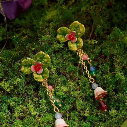 Clover Blossom Drop Earrings