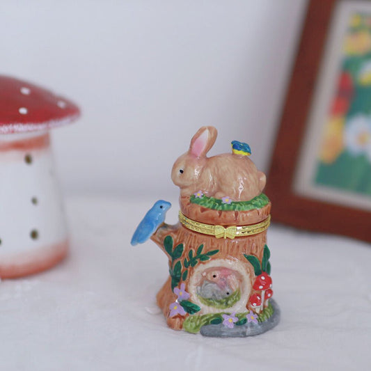 Bunny Woodland Trinket Box