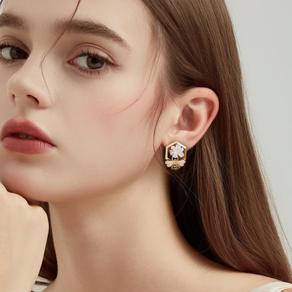 Honey Bee Stud Earrings