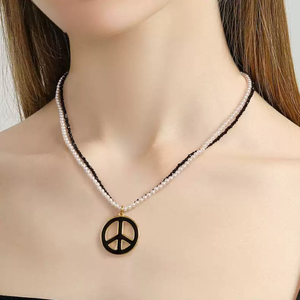 Symbol of Peace Layered Necklace