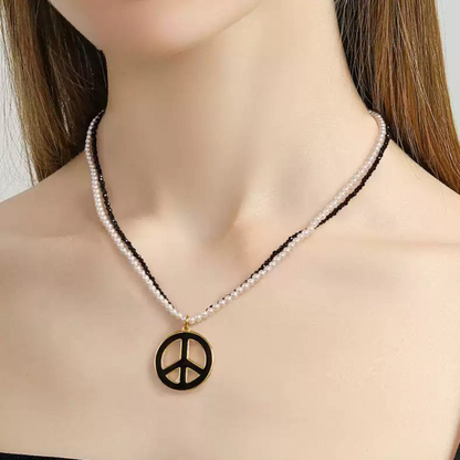 Symbol of Peace Layered Necklace