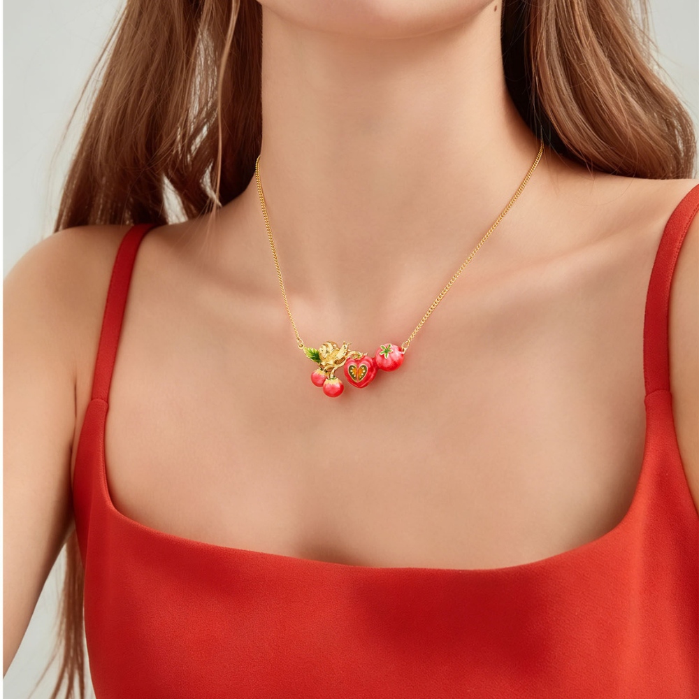 Tomato Necklace