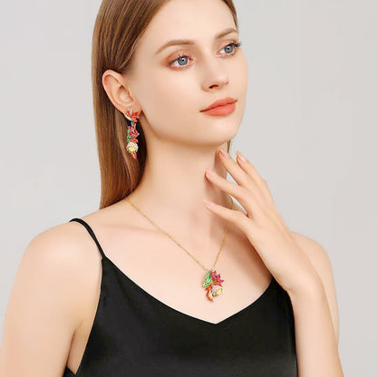 Bird of Paradise Flower Necklace