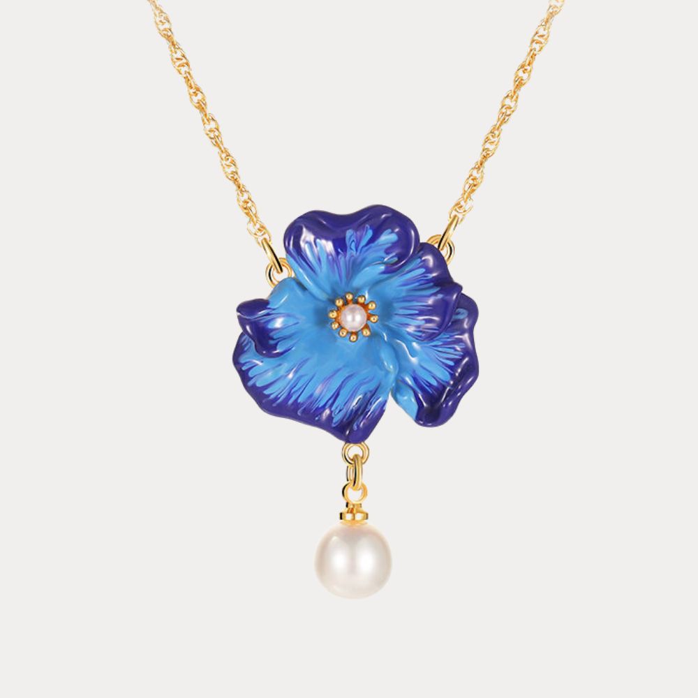 Corn Poppy Necklace