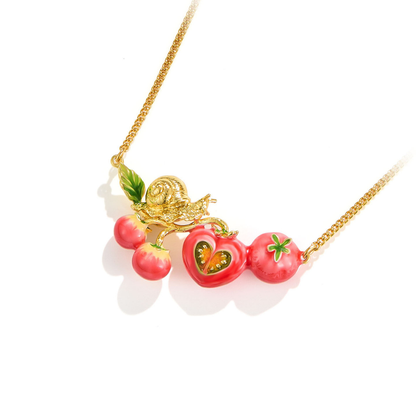 Tomato Necklace