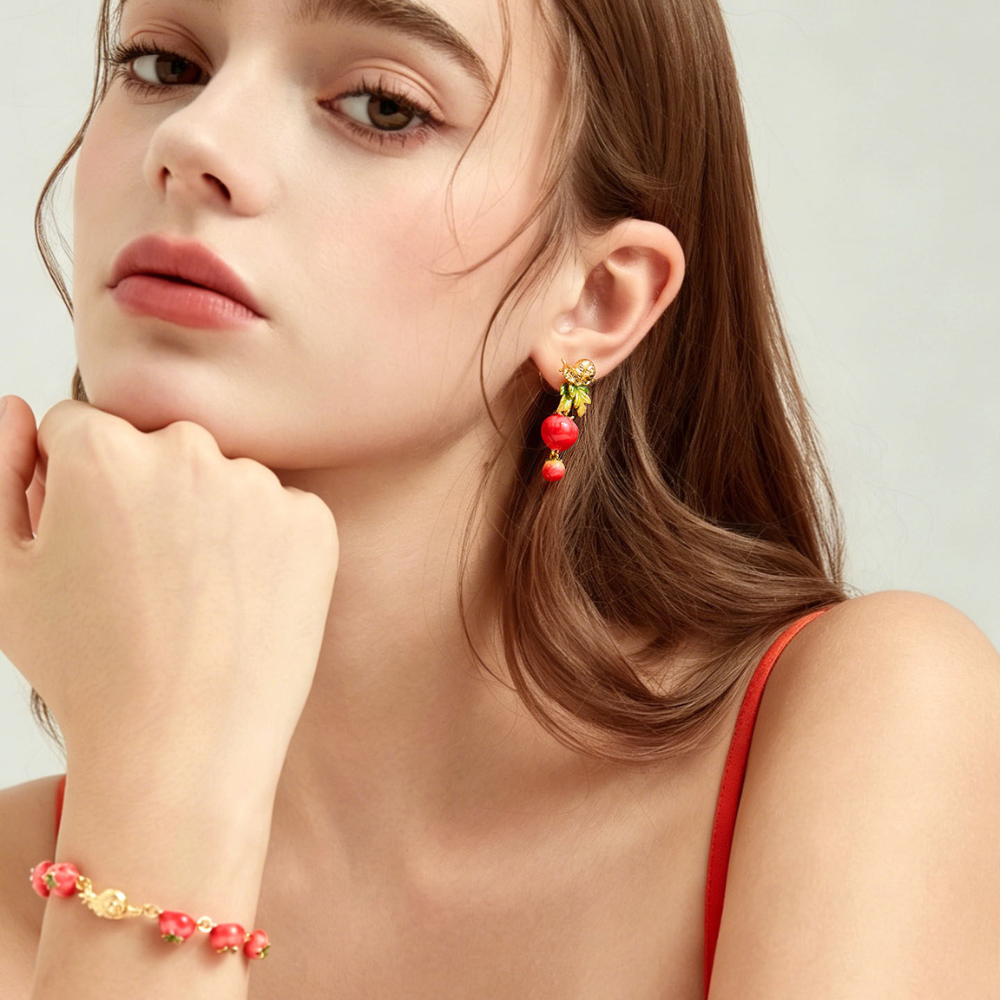 Tomato Earrings