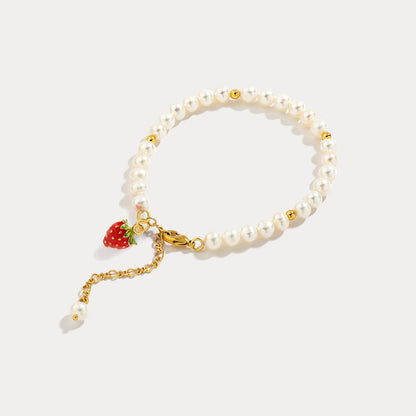 Strawberry Pearl Bracelet