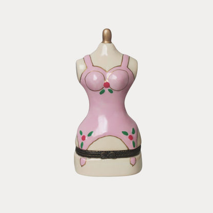 Pink Dress Mannequin Trinket Box