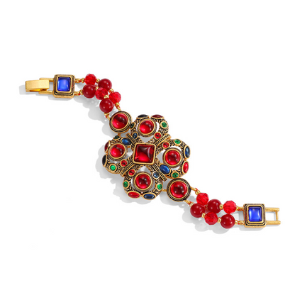 Vintage Scarlet Charm Bracelet