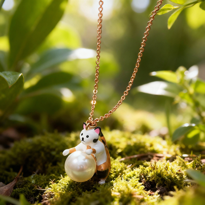 Calico Kitten Necklace