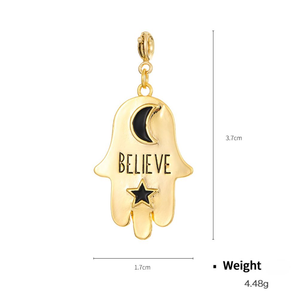 Star & Moon Pendant Set