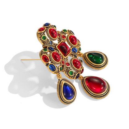 Vintage Scarlet Charm Brooch