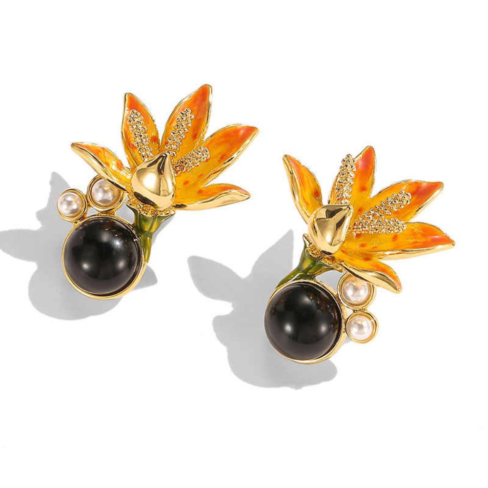 Blackberry Lily Earrings