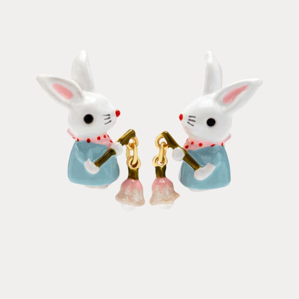 Rabbit Lily Bell Earrings